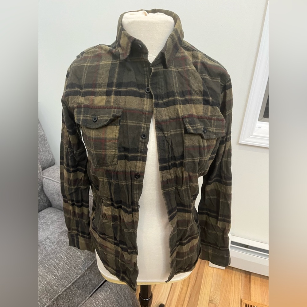 Hot Topic mens button down plaid flannel size XS